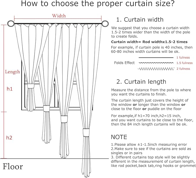 Vision Home Natural Pinch Pleated Full Blackout Curtains Linen Blended Room Darkening Window Curtains 120 inch for Living Room Bedroom Thermal Insulated Pinch Pleat Drapes with Hooks 10ft 40"Wx120"Lx2