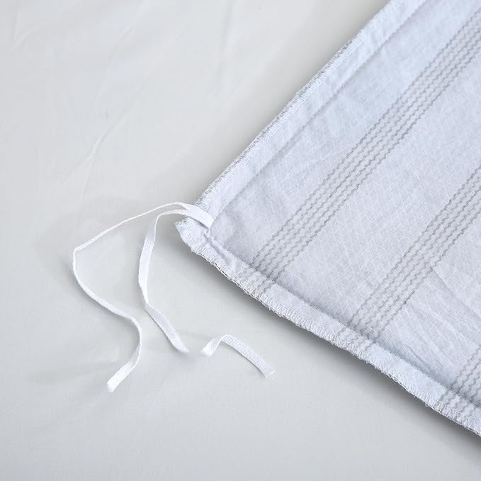 ABREEZE Floral Duvet Cover King Size Set Bird Flowers Bedding Set 100% Brushed Cotton Bedding Collection 1 Duvet Cover with 2 Pillowcases Grey