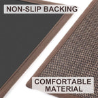 LEKEEPGO Door Mat 24"x36", Non Slip Door Mat Indoor Entrance, Rubber Backing Front Indoor Door mat Washable Absorbent Low-Profile Entryway Entry Resist Dirt Inside Door Mats, Brown