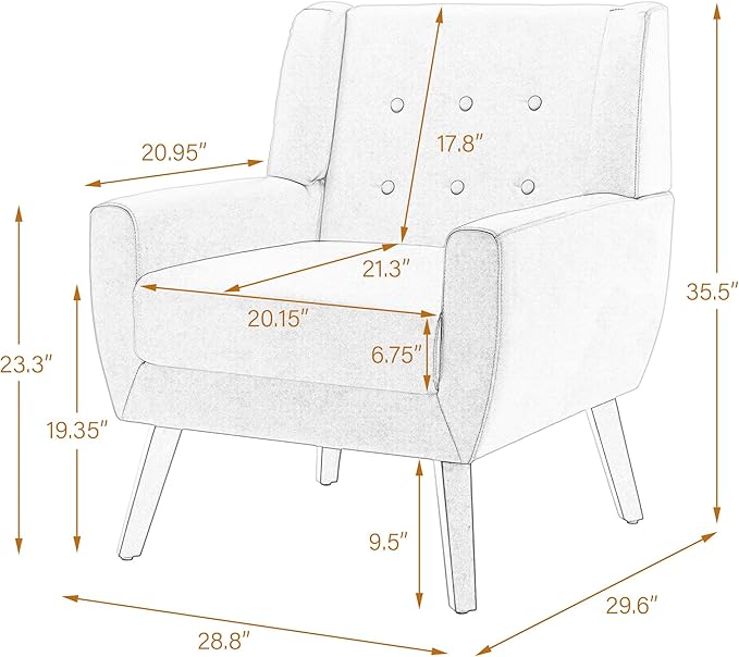 UIXE PU Leather Accent Chairs Set of 2, Modern Arm Club Chair Upholstered Armchair for Living Room, Comfy Single Sofa Seats Button Tufted Reading Seating, Green