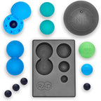 RAD Yoga Bundle for Myofascial Release, Muscle Recovery, & Relaxation – Includes Multi-Use Yoga Block, Neuro Ball Foot Roller, Peanut & Massage Balls in Multiple Sizes & Densities