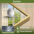 FARMER 20x30 Inch Gold Bathroom Mirror, Rectangle Wall Mounted Mirror, Vanity Mirror, Brushed Square Mirror, Framed Bathroom Mirror for Bedrooms, Entryways, Living Rooms, Horizontal/Vertical