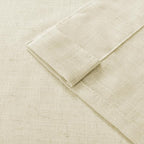 Joydeco Linen Curtains 96 Inch Length 2 Panel Sets,Light Filtering Curtains for Bedroom 37 Inch Wide Living Room Drapes with Back Tabs & Rod Pockets (W37 x L96 Inch, Linen)