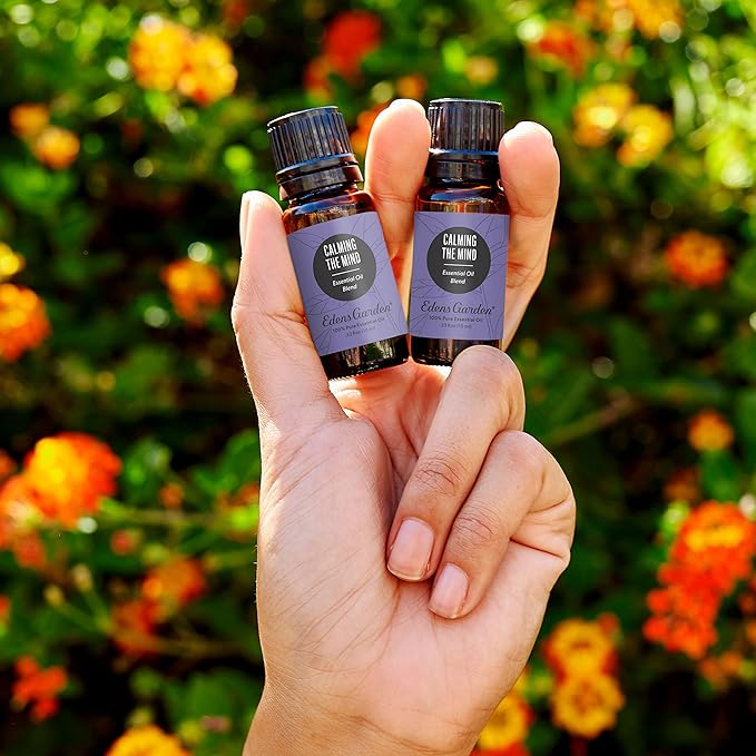 Edens Garden Calming The Mind Essential Oil Blend, 100% Pure & Natural Best Recipe Therapeutic Aromatherapy Blends- Diffuse or Topical Use 10 ml