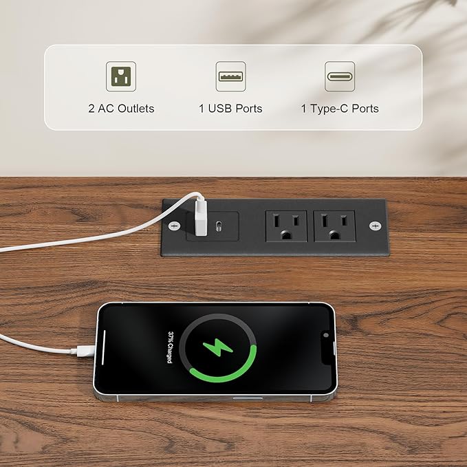 59 Inch TV Stand with Power Outlet for TVs up to 65 Inch, Entertainment Center with Storage, Mid-Century Modern TV Console, Adjustable Shelf & Sliding Doors, TV Stand for Living Room, Bedroom, Walnut