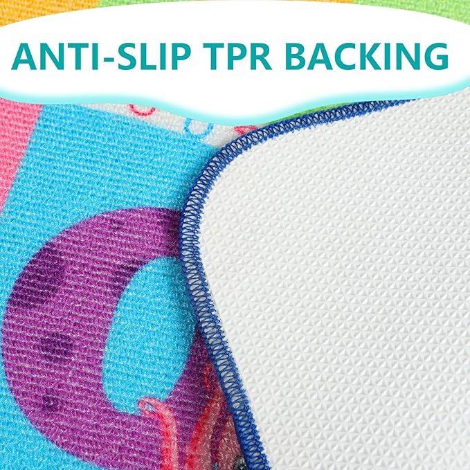 Kids Rugs for Playroom Washable, Educational and Fun Learning Rugs with ABC Alphabet Animals Shapes, Baby Toddler Children's Play Mat for Bedroom Classroom Nursery, 3x5 Feet