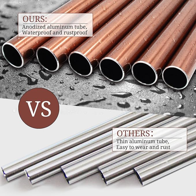 Wind Chimes Outdoor Large Deep Tone, 44 Inches Sympathy Wind Chimes Tuned Soothing Melody, Memorial Wind-Chime with 6 Heavy Tubes for Outside Decoration, Garden/Yard. Copper