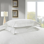 MarCielo 3-Piece 100% Cotton Oversized Bedspread Lightweight Quilt Coverlet Embroidery Farmhouse Bedding Set (TG Bright White, Oversized King (118"x106"))