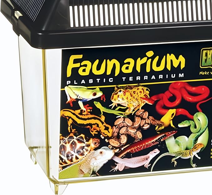 Exo Terra Faunarium, Plastic Reptile Terrarium, Large, PT2265