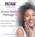 NOW Solutions, Arnica Soothing Massage Oil, Comforting Antioxidant Blend, 8-Ounce