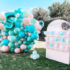 130pcs Teal Balloons Different Sizes 18" 12" 10" 5" Turquoise Blue Balloons for Boys Girls Baby Shower Wedding Anniversary Graduation Engagements Birthday Party Decorations