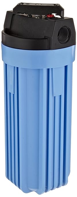 Pentek 150164 3/4" #10 VIH Blue Filter Housing with Valve and Pressure Relief