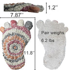 Garden Stepping Stones - Decorative Garden Stones for Patio, Deck, Garden or Sidewalk Faux Cobblestone Stepping Stones (Set of 2#A