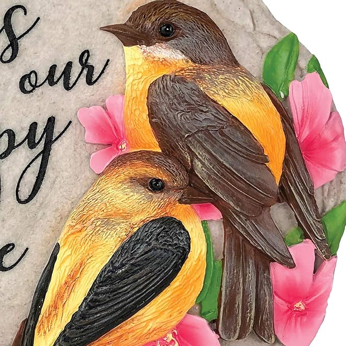 Spoontiques - Garden Décor - No Place Like Home Stepping Stone - Decorative Stone for Garden