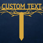 Personalized Metal Text Garden Sign with Stake, Custom Garden Decor for Outdoor, Custom Family Name Sign, Large Patio Decorations, Lawn Art, Farmhouse Decorative, Housewarming Gift
