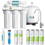 APEC Water Systems ROES-50 Essence Series Top Tier 5-Stage WQA Certified Ultra Safe Reverse Osmosis Drinking Water Filter System with Extra High Capacity Pre-Filter Set Stage 1-3