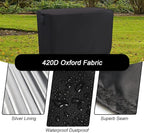 Kingling Outdoor Prep Table Covers, Waterproof Stainless Steel Table Cover Metal Table Cover Protection for Patio Kitchen Prep/Work Tables - 72''L x 24''W x 35''H