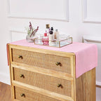 Solino Home Linen Table Runner 48 Inches - 100% Pure Linen Pink Lemonade Table Runner 14 x 48 Inch Ideal for Dresser and Coffee Tables - Halloween - Fete