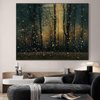 SIGNWIN 60"x72" Extra Large Framed Wall Art Magical Firefly Forest at Twilight, Enchanted Nature Scene for Home Living Room Bedroom Decor (Frame Assembly Required)