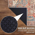 Keen Home Design 2x3 Rug - Machine Washable Entry Rug with Non-Slip Backing, Ideal for Enteryway, Kitchen, Bathroom, Laundry Room - Vintage, Easy Clean, Durable, Low Pile Rug - (2' x 3')