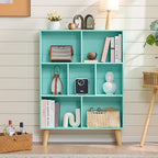 LEYAOYAO 7 Cube Bookshelf 3-Tier - Mint Green
