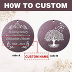 ASTARIN Memorial Wind Chimes Personalized, Bereavement Condolence Gifts for Loss of Mother Husband Wife, Customized Wind Chimes for Outside Deep Tone(Produced in USA)