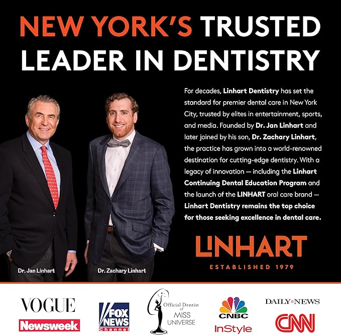 LINHART Whitening Toothpaste – Teeth Whitening, Enamel Strengthening Toothpaste with Mint Flavor (3.5 oz, Pack of 3)