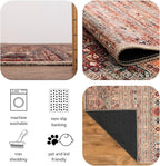 Keen Home Design 3x5 Rug - Machine Washable Entry Rug with Non-Slip Backing, Ideal for Enteryway, Kitchen, Bathroom, Laundry Room - Vintage, Easy Clean, Durable, Low Pile Rug - (3' x 5')