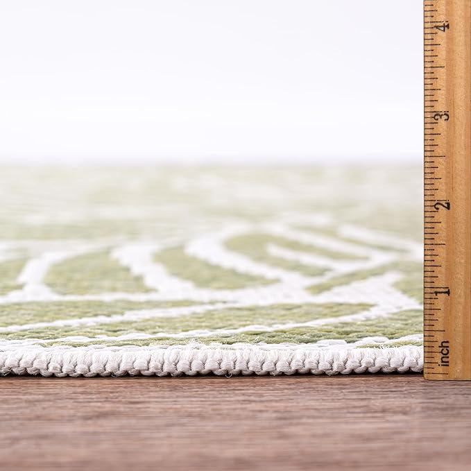 Keen Home Design Terrace Outdoor Area Rug - 8x10 Washable Indoor/Outdoor Rug for Patio, Kitchen, Balcony, Beach, Garden, Deck and Porch, Size: 7'7"x10'