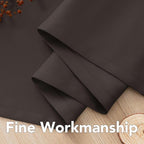 H.VERSAILTEX Blackout Curtains for Bedroom Thermal Insulated Room Darkening Living Room Curtains 72 Inch Long Grommet Privacy Protection Window Curtain Panels/Drapes, 2 Panels, Chocolate Brown