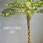 Birchlitland Lighted Palm Trees for Outside Patio 6FT 220 LED Fairy Lights, Artificial Palm Tree Lights Plug in for Home Pool Beach Decoration