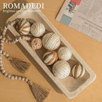 Romadedi Decorative Bowls for Home Decor - 16" Wooden Dough Bowl for Decor, Large Wood Bowl for Kitchen Table Centerpieces Long Narrow Wooden Tray for Dining Table Whitewashed