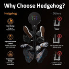 Hedgehog Portable Shoe Dryer and Deodorizer for Sneakers Wall Mounted, Gloves & Mittens, Rapid 4 Pair Shoes Dryer, Turbocharged Drying, Silent & Tornado Mode, Adjustable Heat Blower, Black