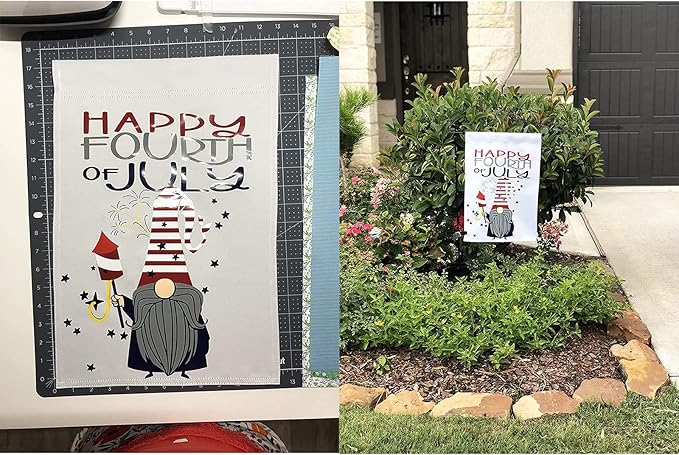 TOPFLAGS Sublimation Garden Flags Blank Garden Flag 12x18 Inch Double Side Custom Create Your Own Solid White Flag DIY Blanks Canvas Banner to Decorate