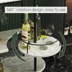 Light Gray Bar Carts with 4-Tier Storage Shelves, Mobile Bar Serving Cart with Wine Rack and Glass Holder, for The Home, Kitchen, Living Room, Dining Room