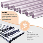 Large Aluminium Wind Chimes 37 Inches to Create a Zen Atmosphere Suitable for Outdoor, Garden, Patio Decoration. Classic Wind Chimes with Wind Catcher Suitable as A Gift for Unisex(Purple)
