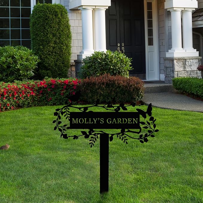 Customized Bird Names Garden Metal Stake Sign, Patio & Lawn Decor