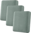 H.VERSAILTEX Super Stretch Individual Seat Cushion Covers Sofa Covers Couch Cushion Covers Slipcover Sets Thick Jacquard Textured Twill Fabric (3 Piece Sofa Cushion Covers, Sage)