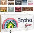 Custom Wood Sign Prsonalized Text Business 3D Home Decor, Personalized Rustic Plaque Board Hanging Wooden Name Sign for Wall Art, Customized Signs Plank Decoration Gifts for Wedding Family Farmhouse Kitchen, Rectangle