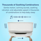 Graco SmartSense Soothing Baby Bassinet – Smart Newborn Bassinet Detects and Automatically Responds to Baby's Cries – for Newborn Babies to 6 Months