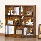 8 Cube Bookshelf with Base - 3 Tier Storage Organizer by LEYAOYAO