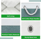Bidtakay Fabric Storage Baskets for Shelves 3 Pack Large Storage Bins for Organizing Linen Collapsible Organizer for Closet-Deep Green