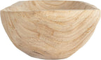 Creative Co-Op Paulownia Wood Oval Bowl | Brown | 22.75" L x 6" W x 3.25" H | (Pack of 4)