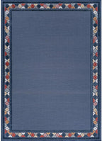 Beverly Rug Outdoor Rug 8x10 Modern Bordered Area Rugs for Indoor and Outdoor Patio Easy to Clean Non Shedding Living Room Porch Garden Washable Outside Carpet (8 x 10 Blue)
