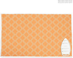 Encasa XO Ironing Mat/Pad (Large 48"x28") with 3mm Padding & Silicone Iron Rest for Steam Pressing on Tabletop or Bed - Heat Resistant, Portable, Quilting & Travel Blanket - Peach Tiles