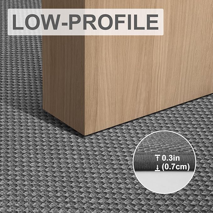 LEKEEPGO Door Mat 24"x36", Non Slip Door Mat Indoor Entrance, Rubber Backing Front Indoor Door mat Washable Absorbent Low-Profile Entryway Entry Resist Dirt Inside Door Mats, Light Grey