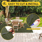 Marine Carpet,5 FT x 15 FT Olive Green Indoor Outdoor Carpet 0.2" Thick with Water-Proof TPE Backing, Non-Slide for Home, Patio, Porch, Deck