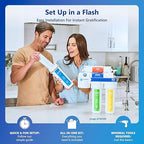 Express Water Reverse Osmosis Alkaline Ultraviolet Water Filtration System – 100 GPD (Deluxe Chrome Faucet)
