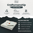Gold Case Throw Blanket for Couch – 100% Recycled Turkish Cotton Blankets & Throws – Elegant Decorative Throw Blankets for Living Room Sofa – Woven Throws for Couch – Vintage Aqua– 50x60