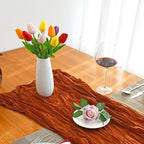 Mandy's Artificial Tulips 28 Stems Multicolor PU Faux Flowers for Wedding Home Decor 13.5 Inch